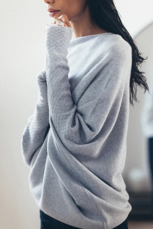Marce™ | Maglione Drappeggiato Asimmetrico