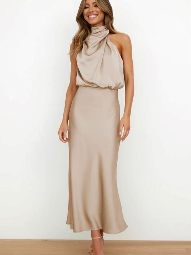 Kerensa | Elegante Vestito a Collo Halter