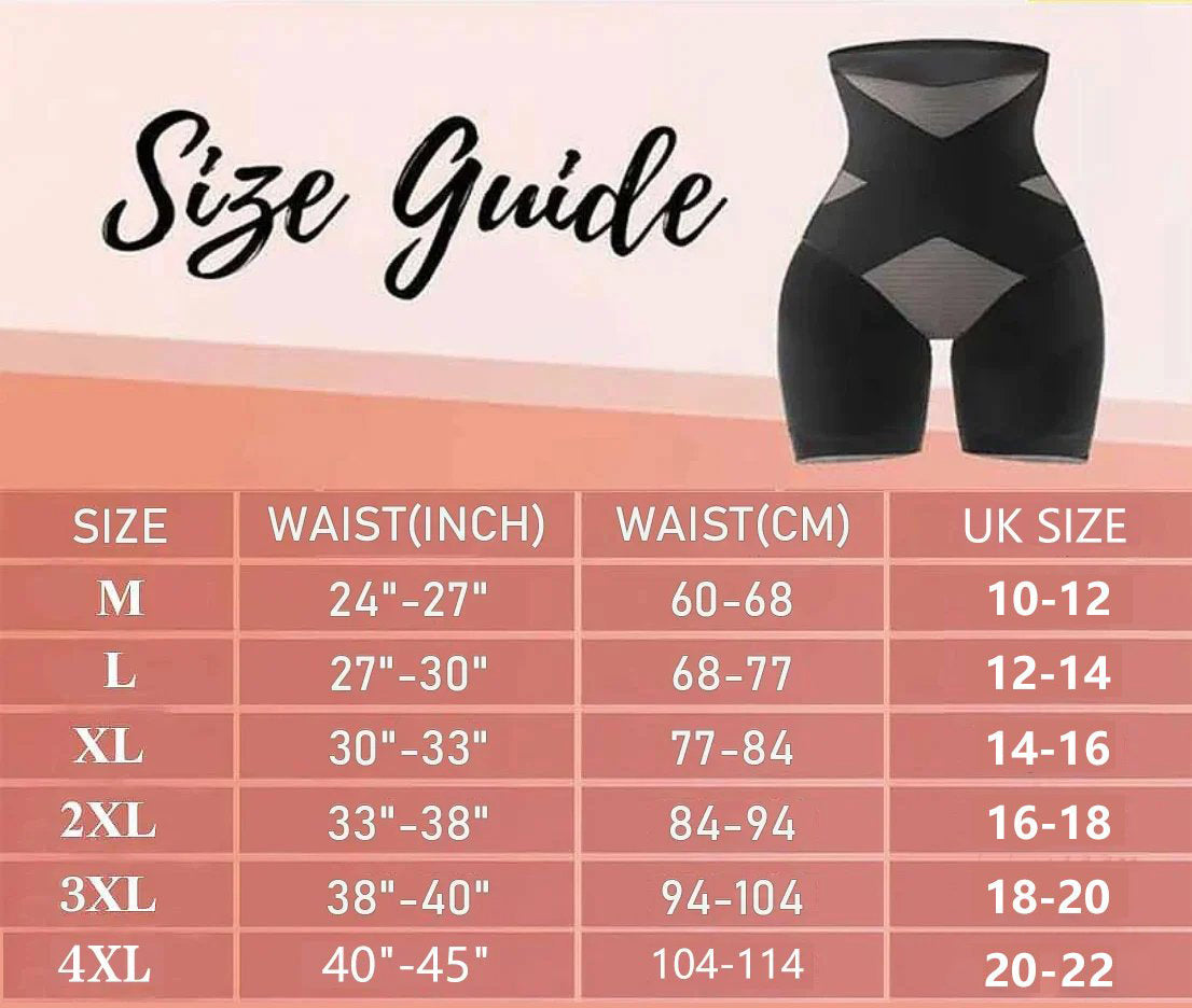 TummyCurve | Pantaloncini con controllo addominale incrociato