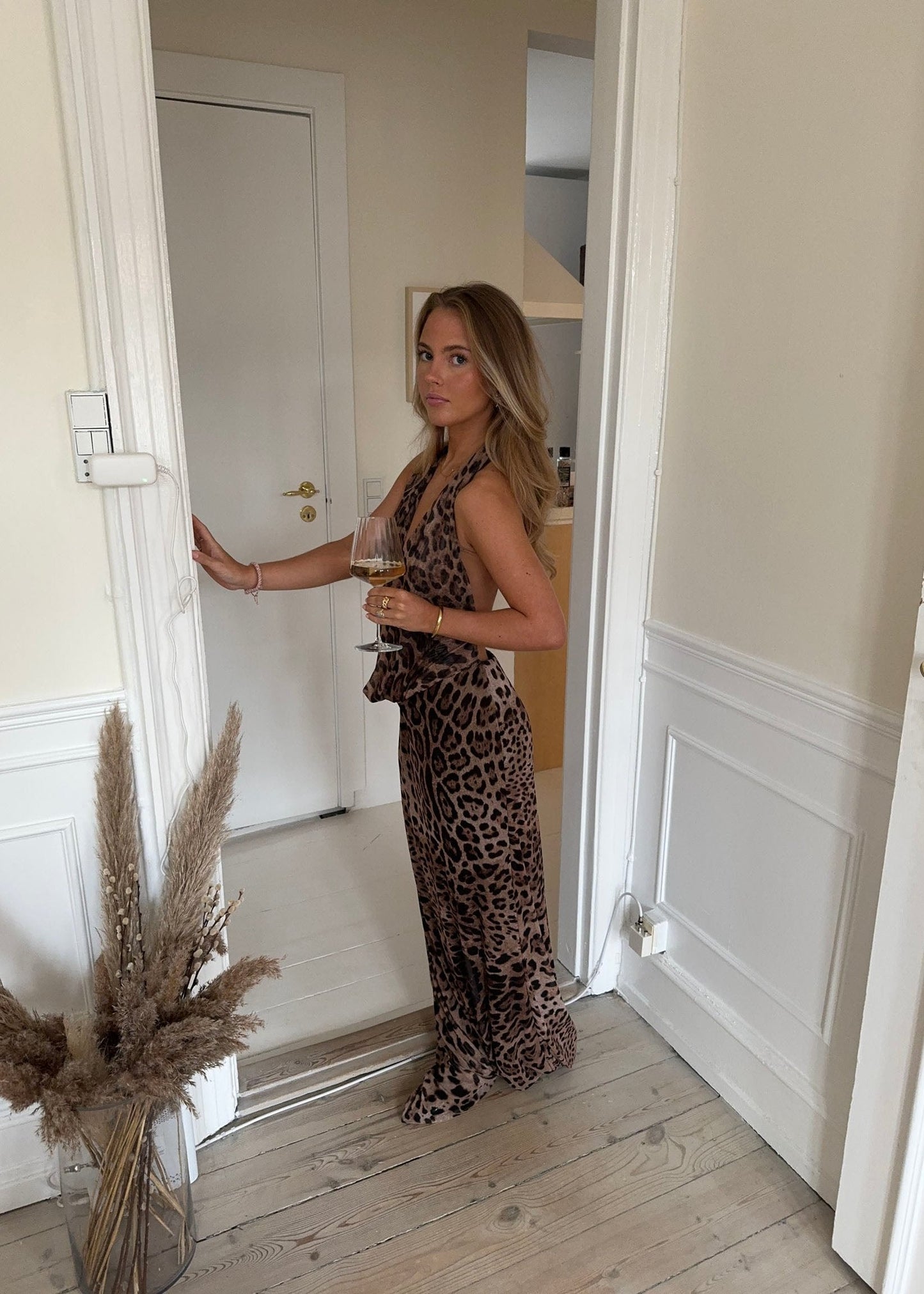 Natalina | Vestito Lungo a Stampa Leopardo