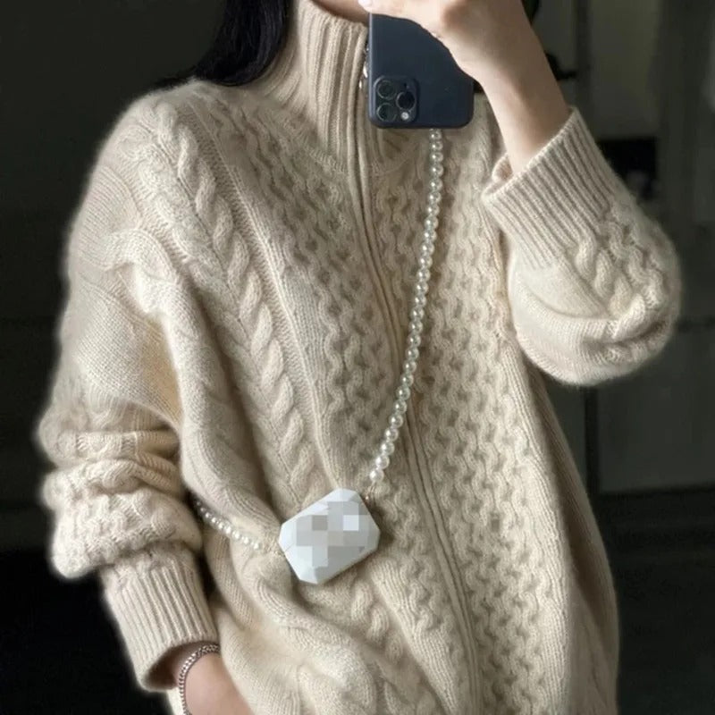 Samara | Cardigan oversize con zip