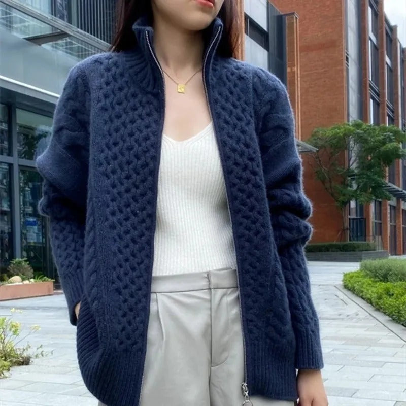 Samara | Cardigan oversize con zip