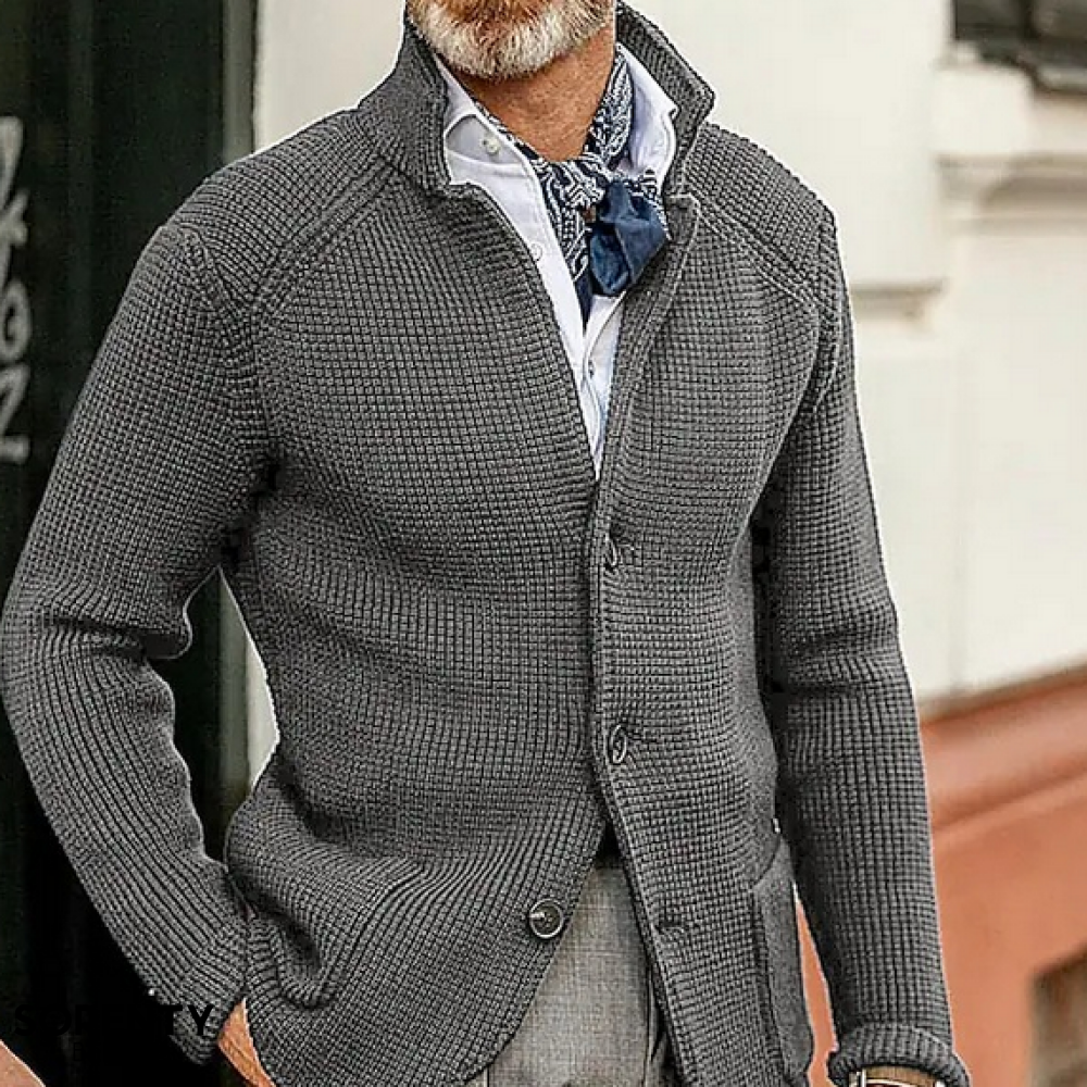 Osvaldo™ | Blazer vintage lavorato a maglia da uomo
