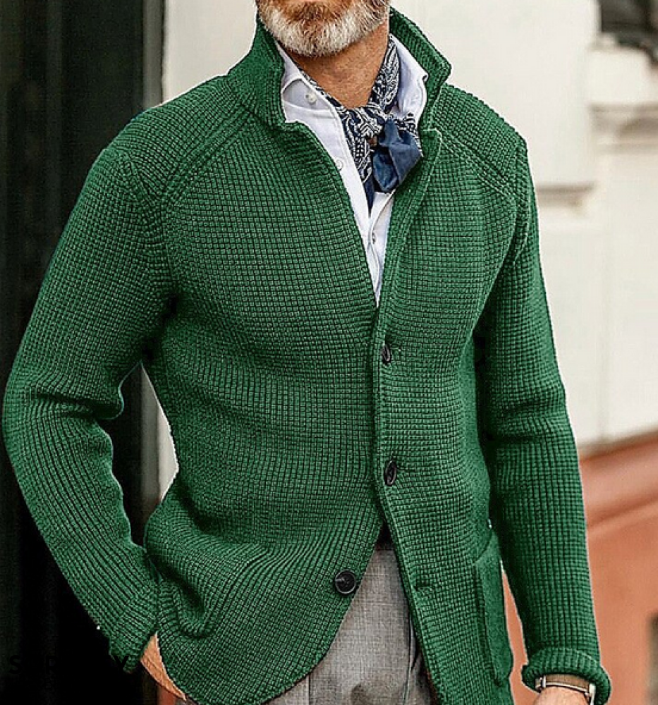 Osvaldo™ | Blazer vintage lavorato a maglia da uomo