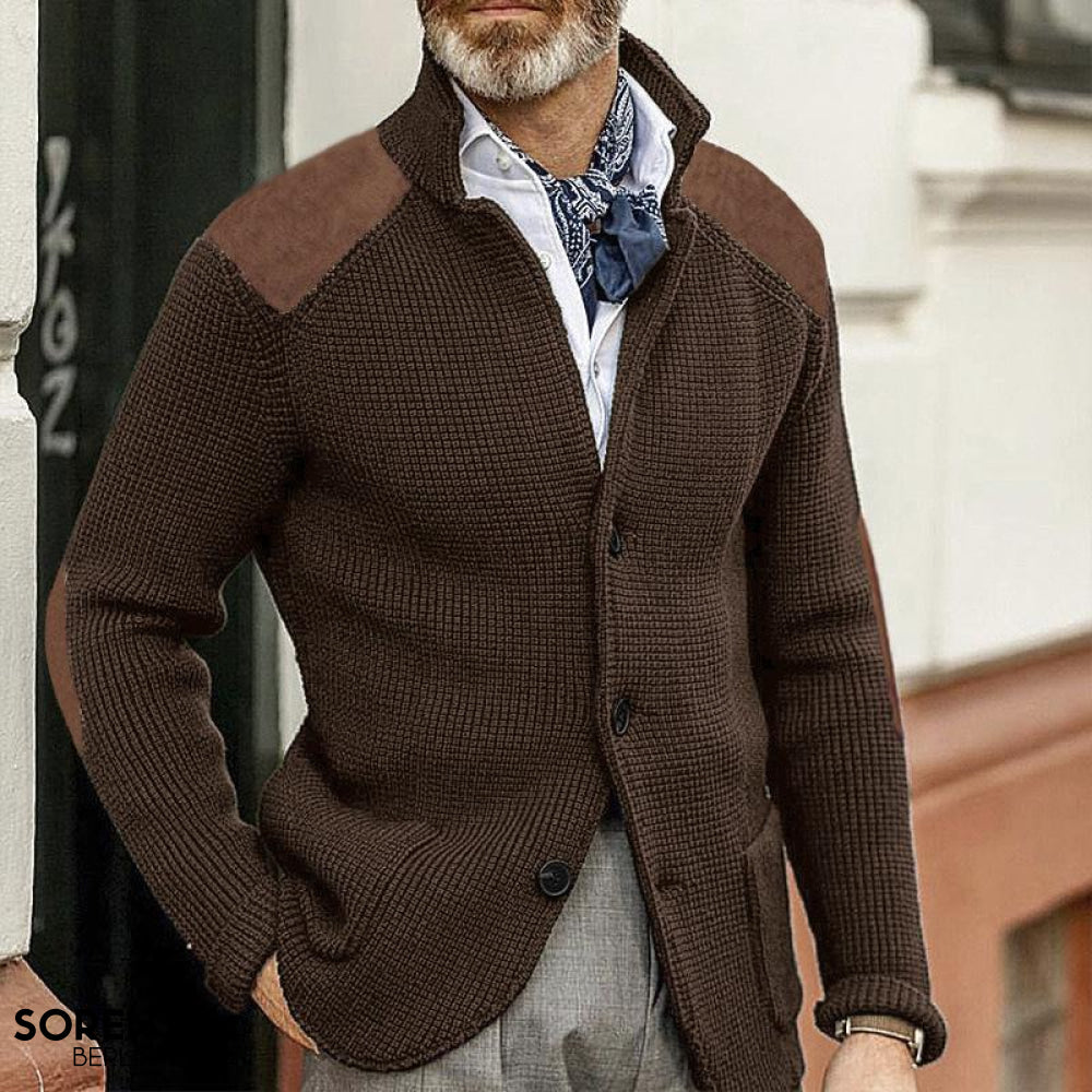 Osvaldo™ | Blazer vintage lavorato a maglia da uomo