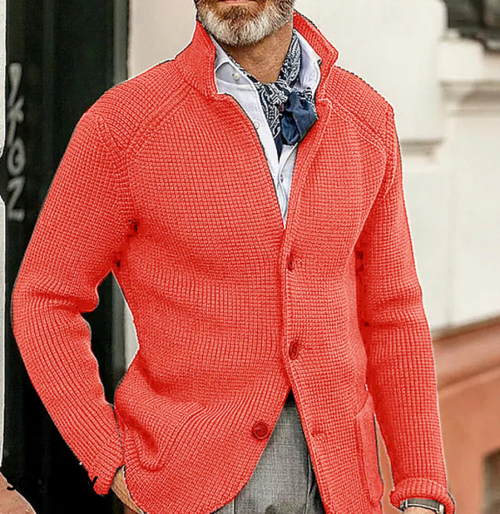 Osvaldo™ | Blazer vintage lavorato a maglia da uomo