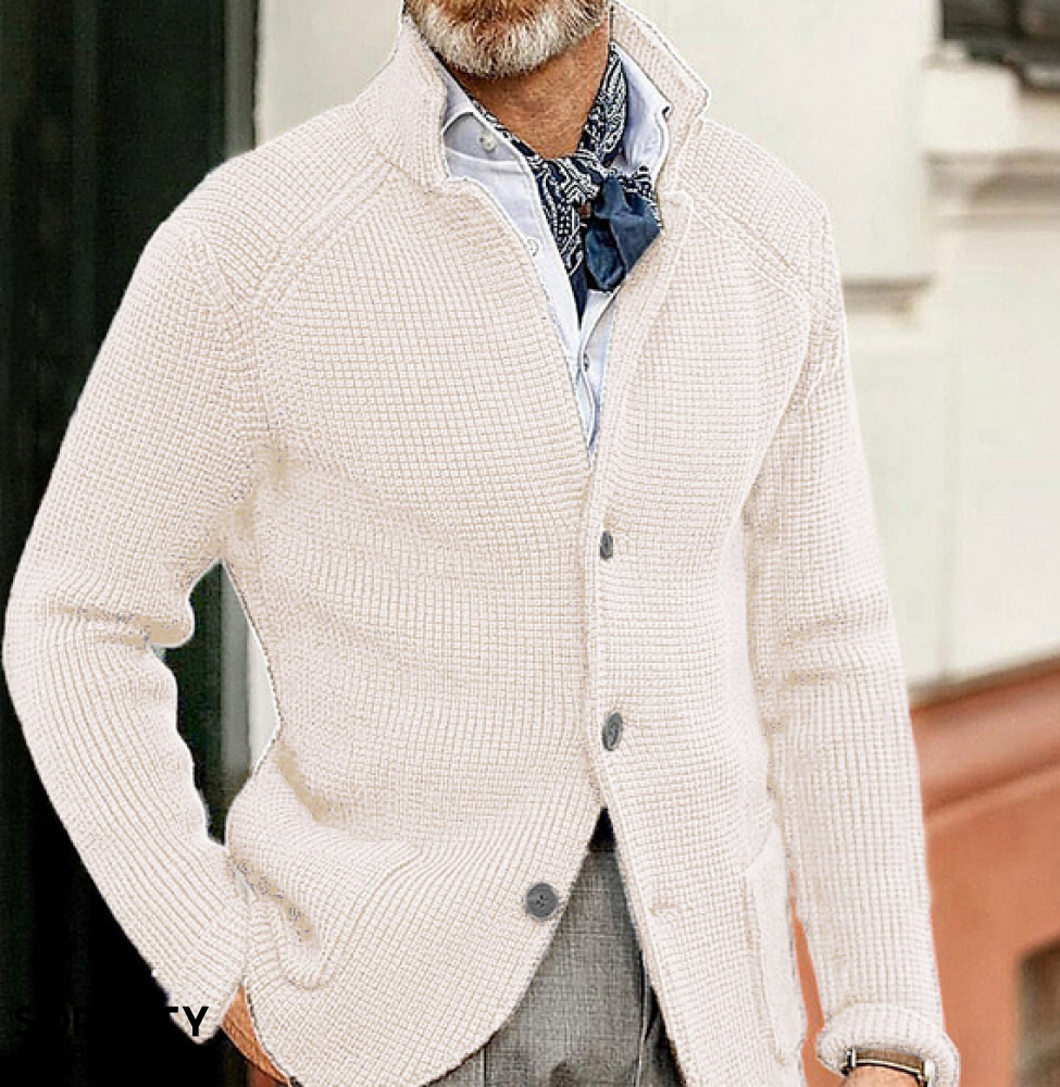 Osvaldo™ | Blazer vintage lavorato a maglia da uomo