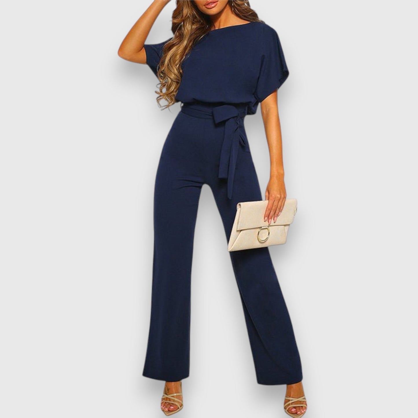 Elva | Mono casual con lazo in vita