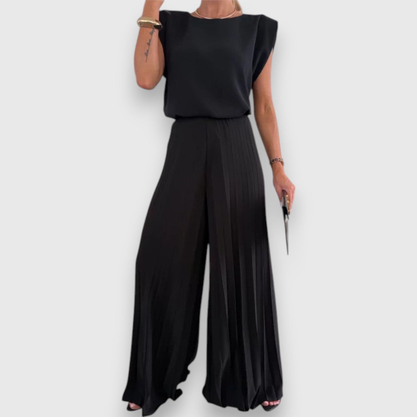 Manja | Completo casual di pantaloni plissettati