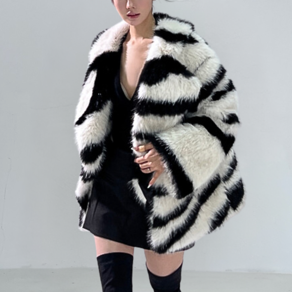 Alina™ | Cappotto in Pelliccia Sintetica Lussuoso ed Elegante