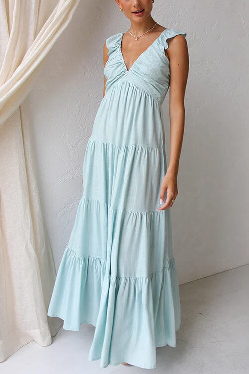 Vionelle | Vestito Maxi Elegante con Rouches