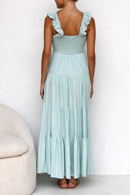 Vionelle | Vestito Maxi Elegante con Rouches
