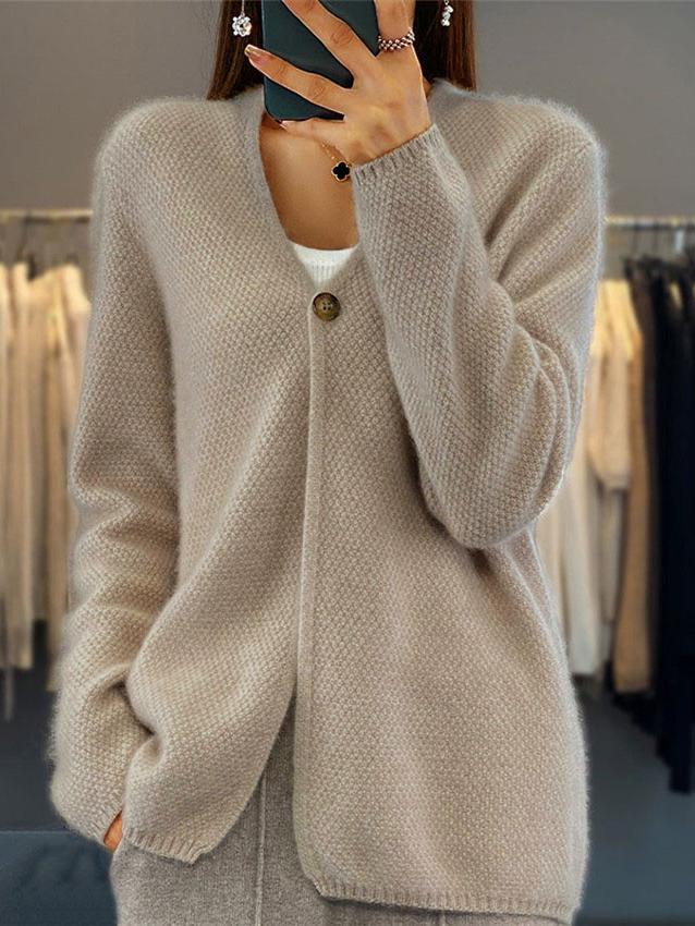 Elena | Cardigan con Scollatura a V e Bottoni