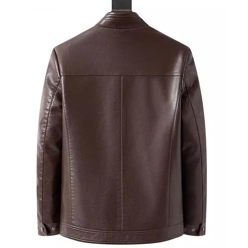 Eduardo™ | Giacca in Pelle da Uomo con Calda Fodera in Pelliccia Sintetica