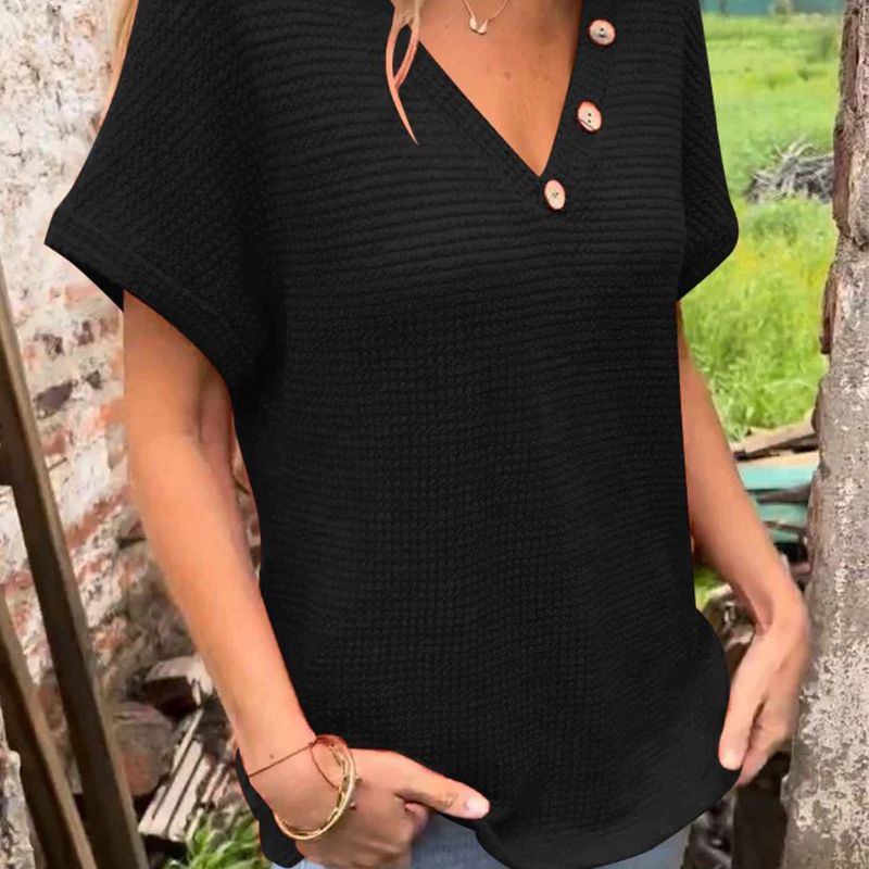 Nakia | Top a maniche corte con scollo a V