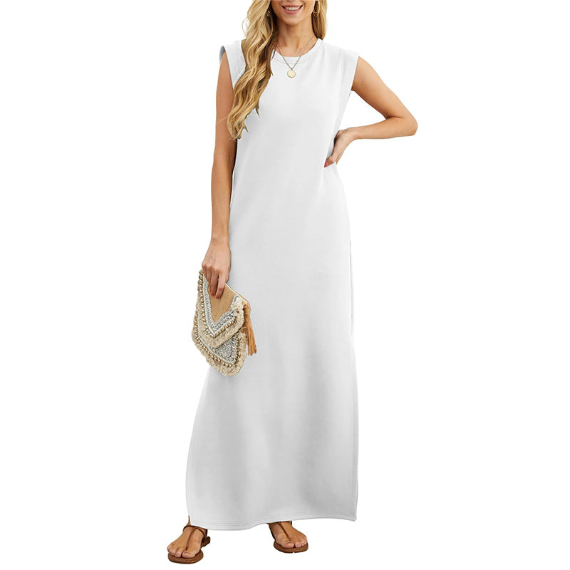 Jilly | Abito Lungo Casual con Spacco sulla Gamba