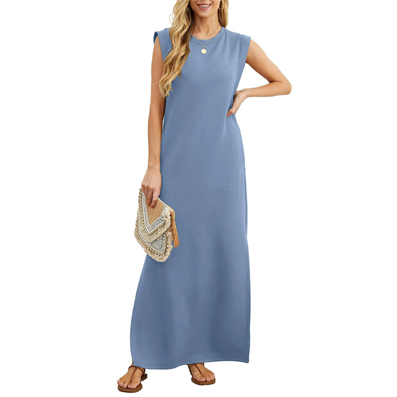 Jilly | Abito Lungo Casual con Spacco sulla Gamba