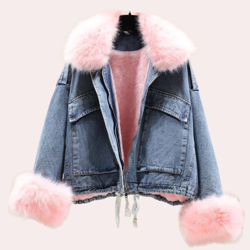 Mary™ | Giacca in Denim con Fodera in Pile per l'Inverno