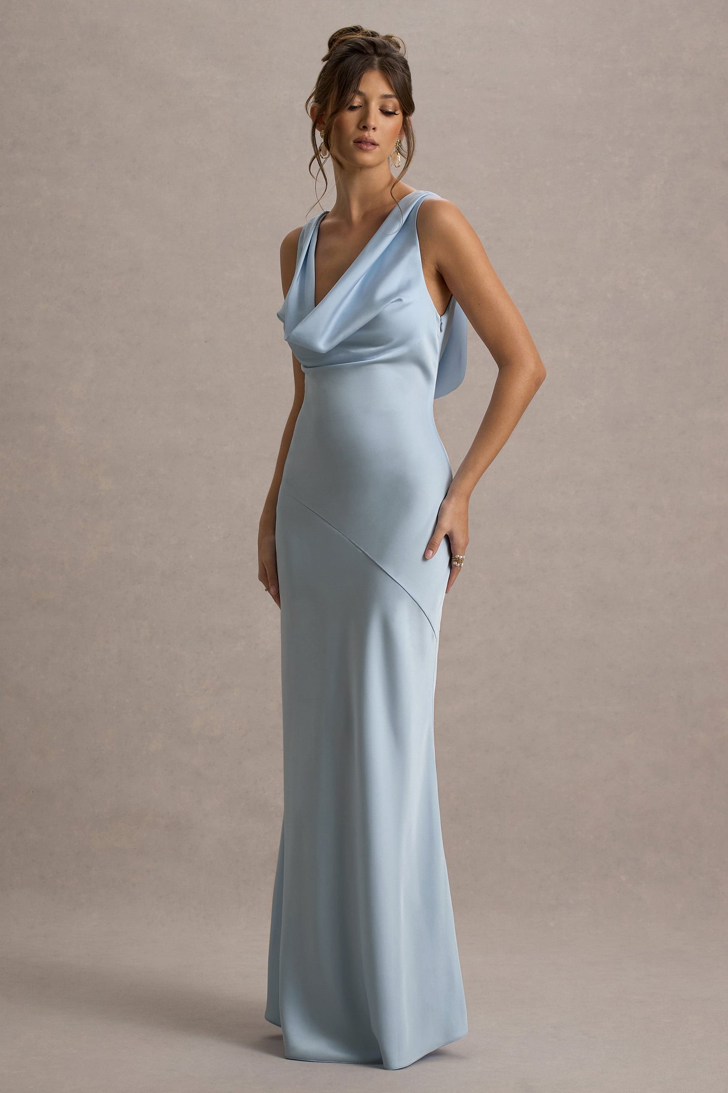 Alesso | Elegante Vestito Lungo Satinato