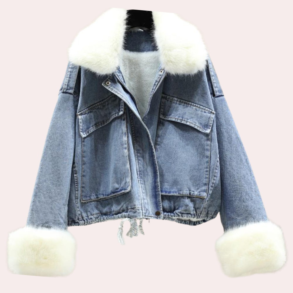 Mary™ | Giacca in Denim con Fodera in Pile per l'Inverno