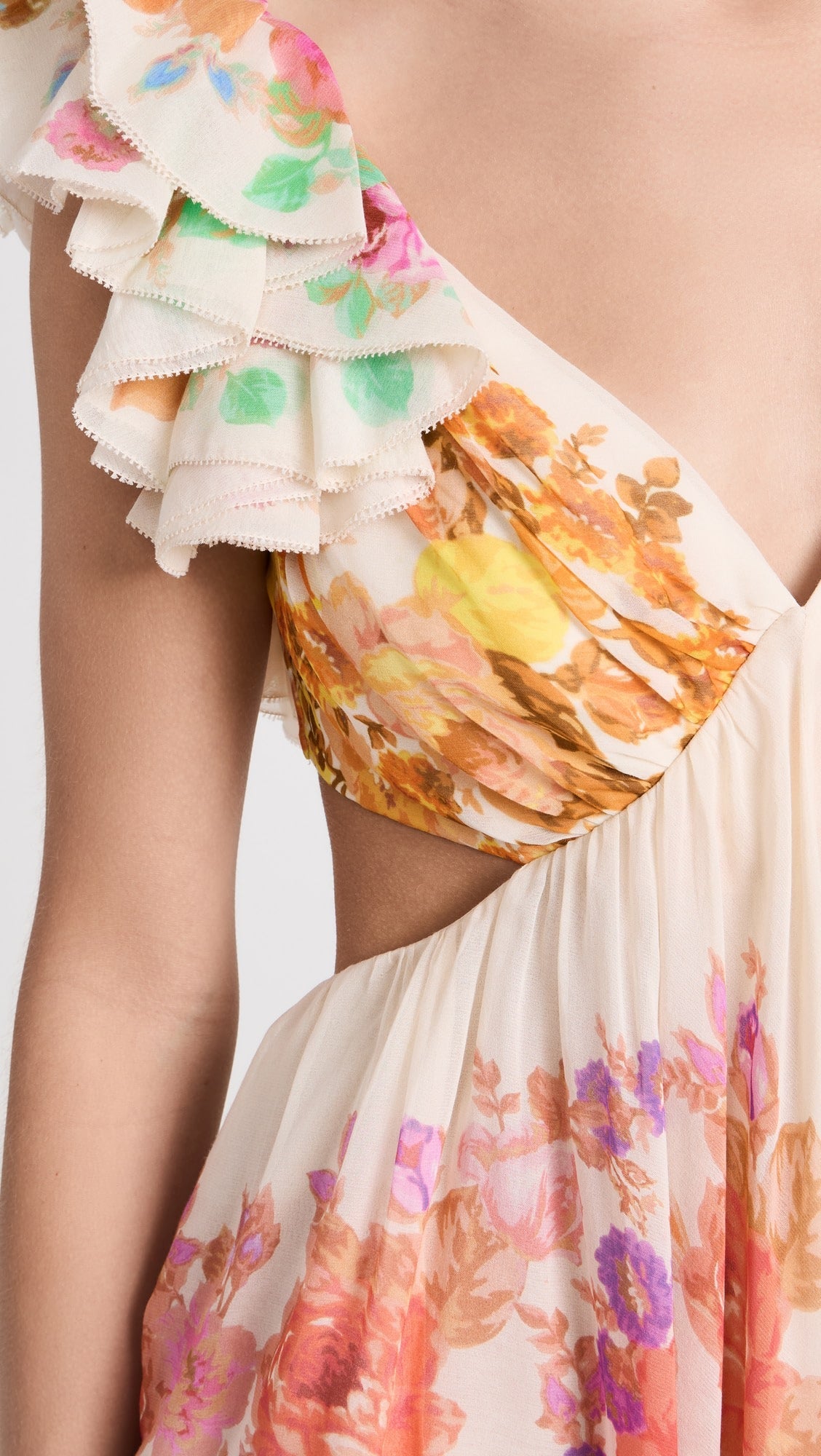 Zelia | Abito Midi con Spalline a Volant