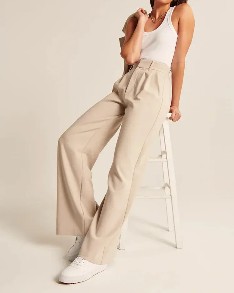 Pantaloni Sartoriali a Gamba Larga