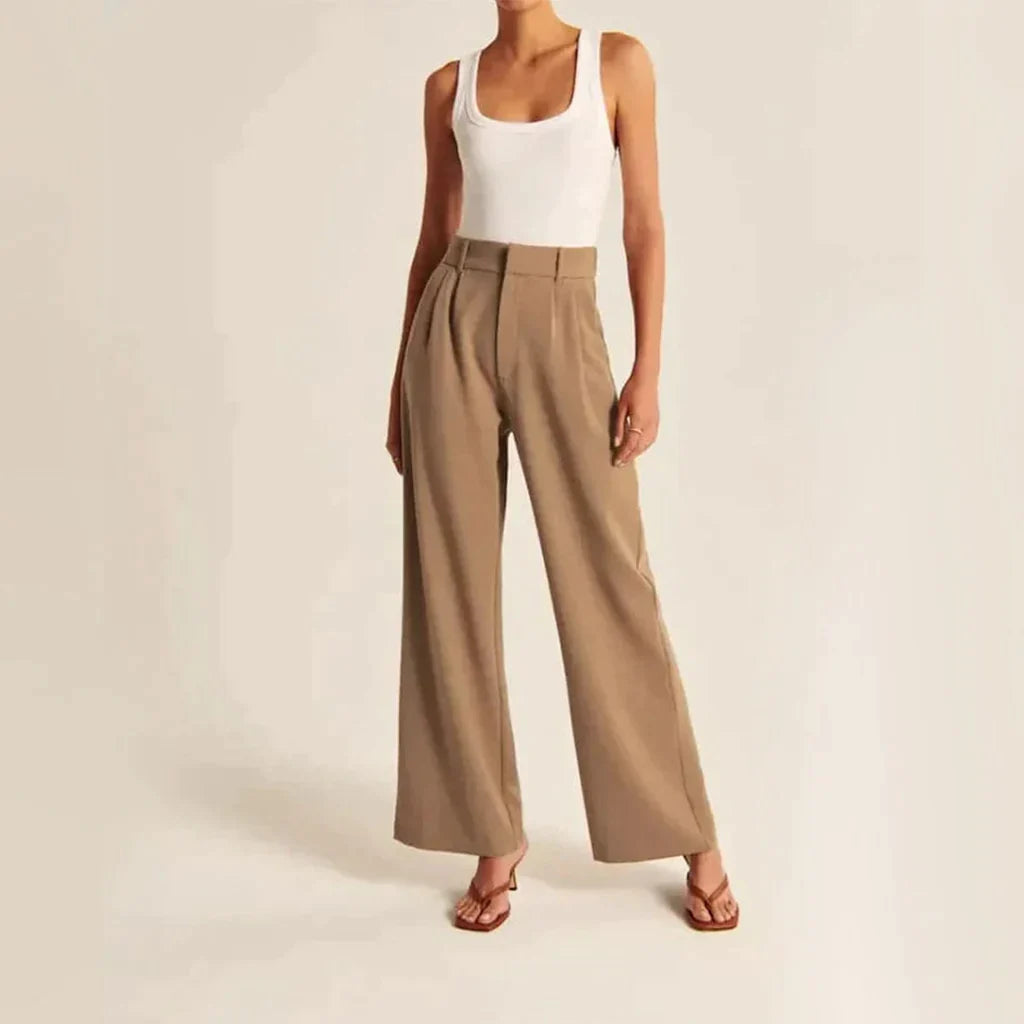 Pantaloni Sartoriali a Gamba Larga