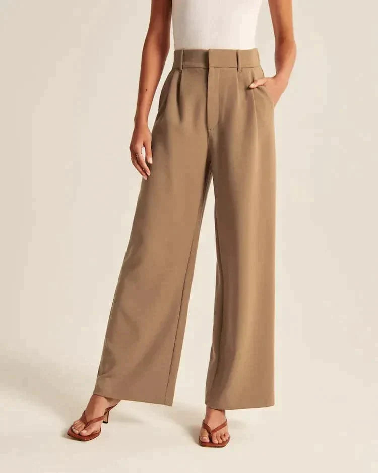 Pantaloni Sartoriali a Gamba Larga