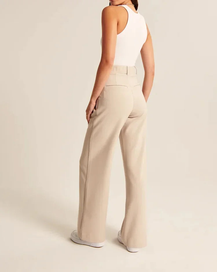 Pantaloni Sartoriali a Gamba Larga