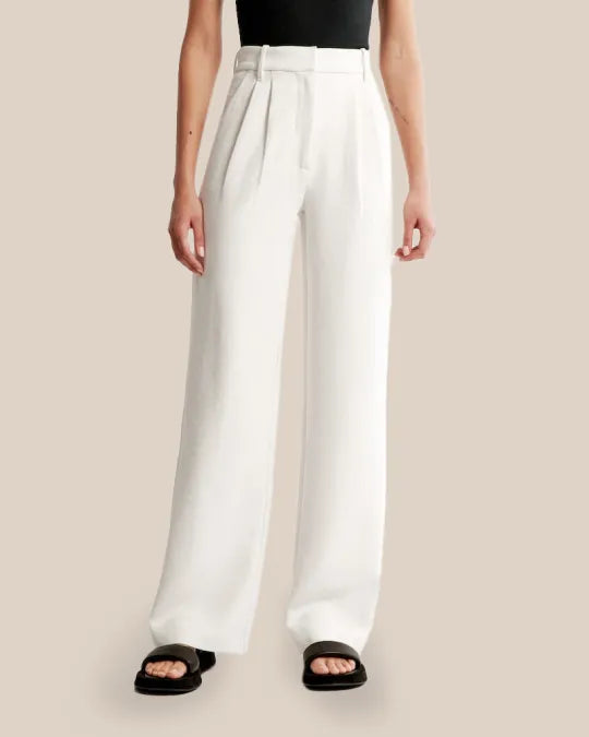 Pantaloni Sartoriali a Gamba Larga