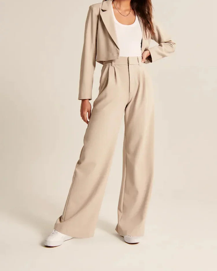Pantaloni Sartoriali a Gamba Larga