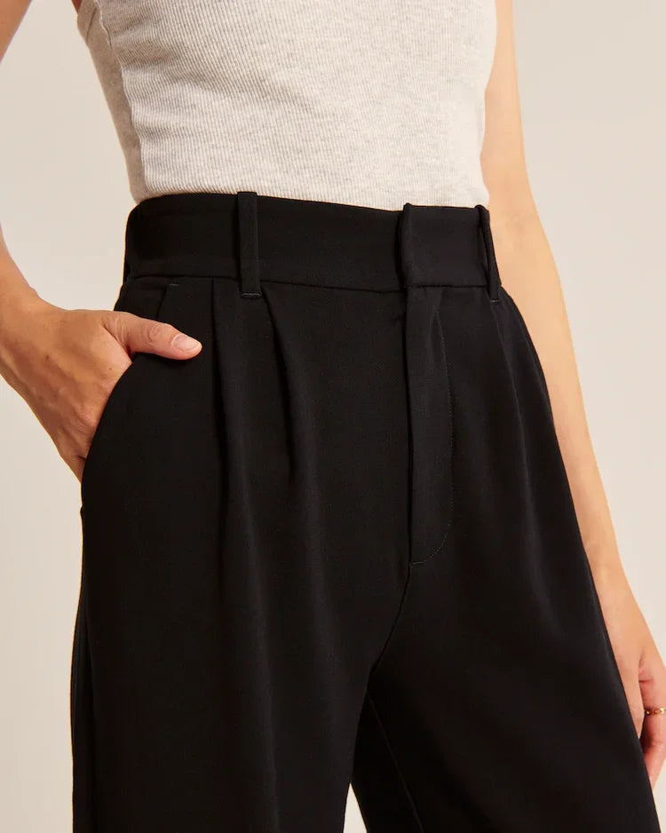 Pantaloni Sartoriali a Gamba Larga