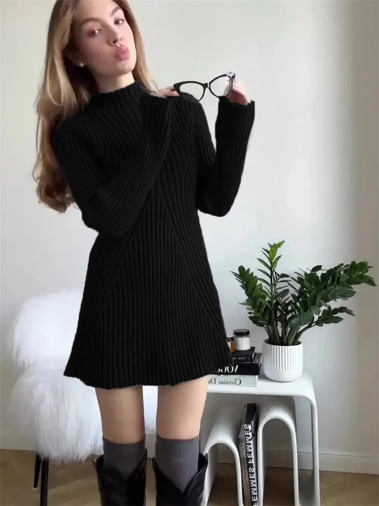 Gertrudis | Mini abito in maglia a coste