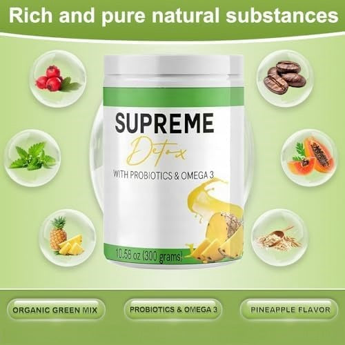 Supreme Detox | Integratore con Polvere di Fibra Naturale al Gusto Ananas