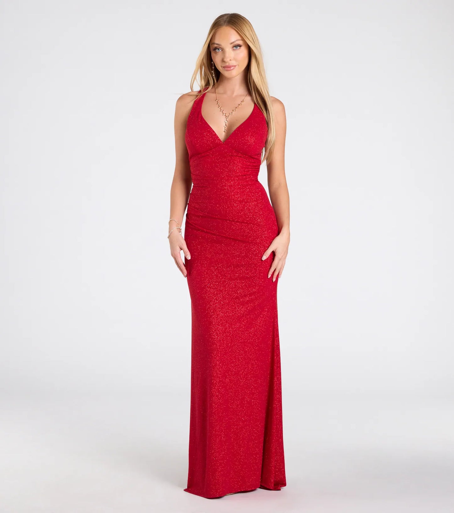 Aila | Elegante Vestito Lungo con Schiena a Lacci Incrociati