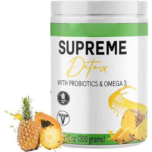Supreme Detox | Integratore con Polvere di Fibra Naturale al Gusto Ananas