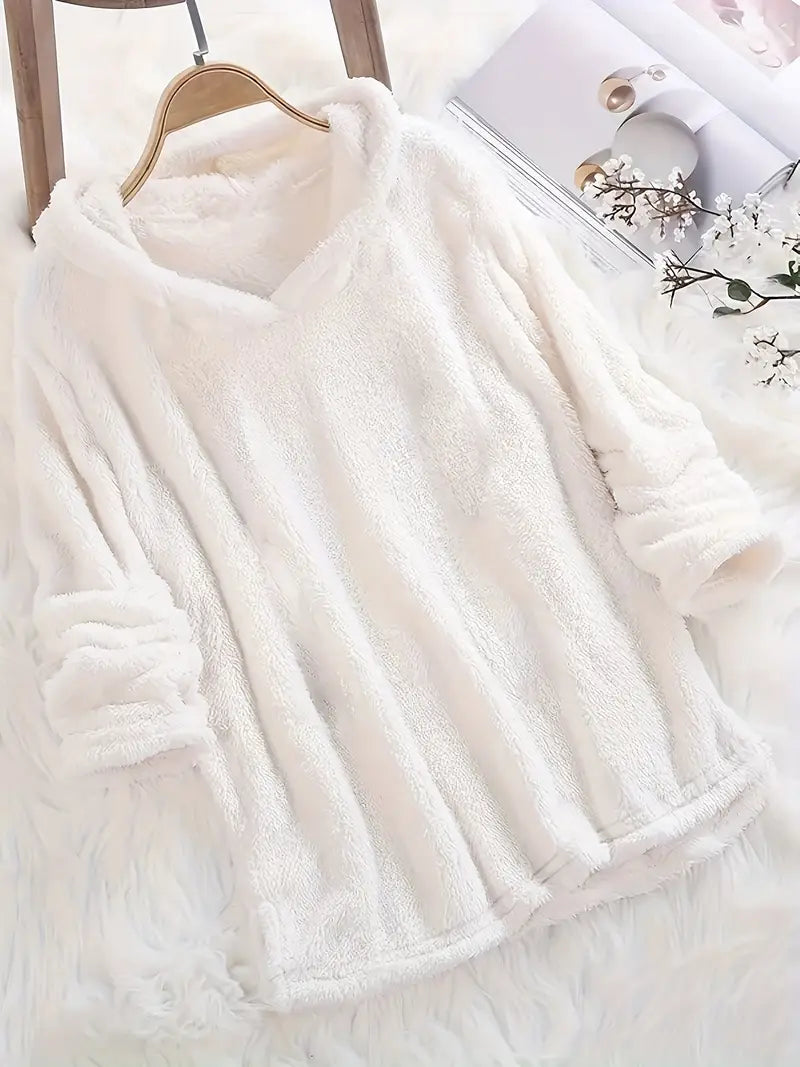 Nadine | Felpa in pile con cappuccio stile Oversized