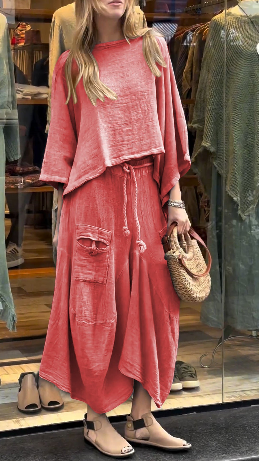 Livia | Set in Lino e Cotone a Due Pezzi