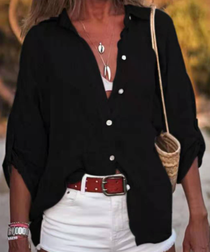Esti | Camicia in Lino a Vestibilità Larga