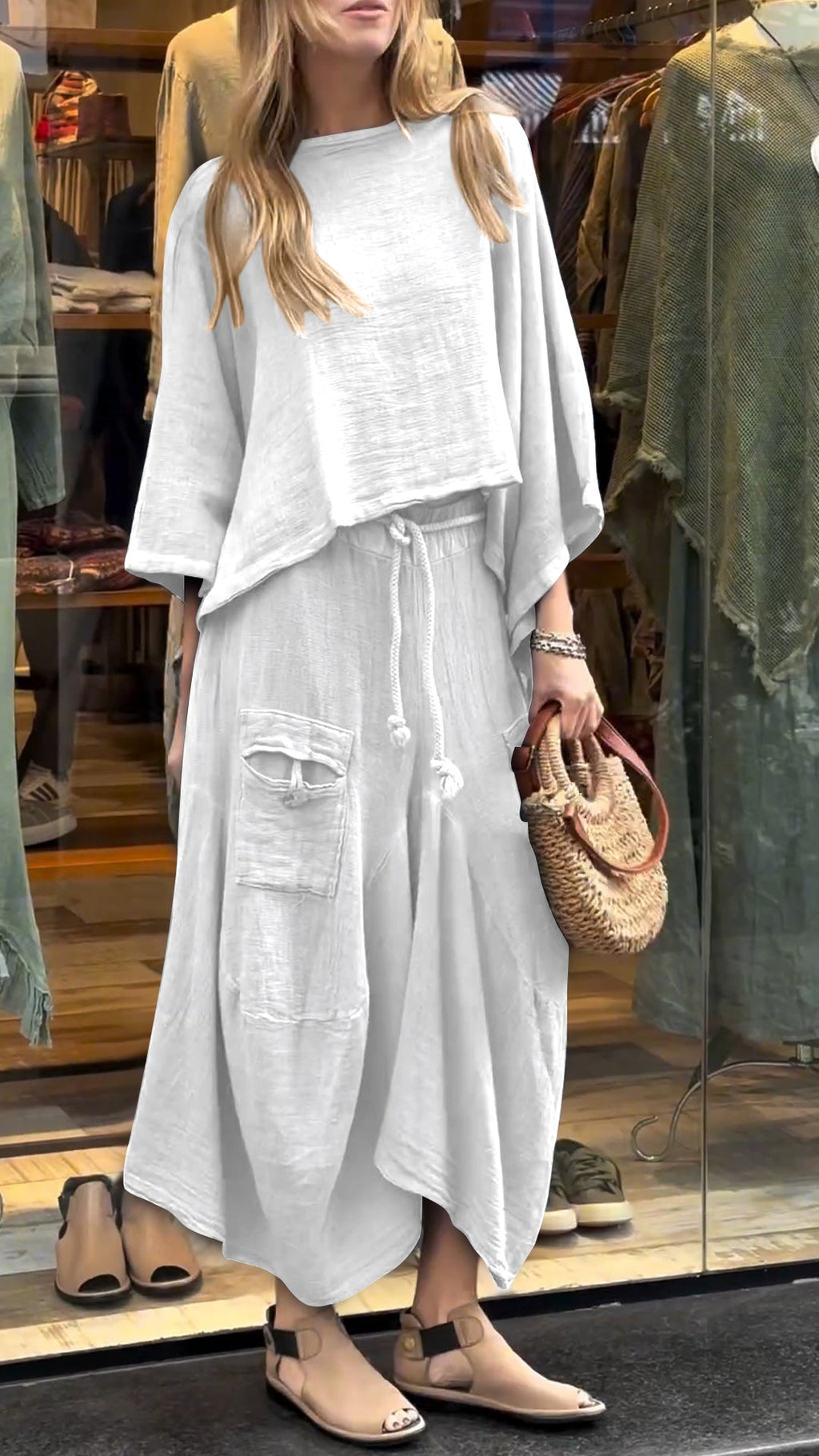 Livia | Set in Lino e Cotone a Due Pezzi