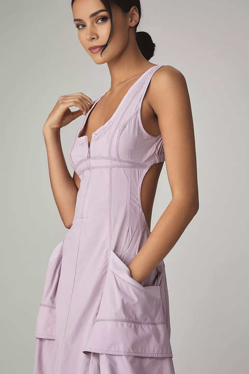 Meliza | Vestito a Fascia Senza Maniche e Senza Schiena