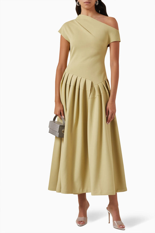 Zasha | Vestito Midi a Maniche Corte