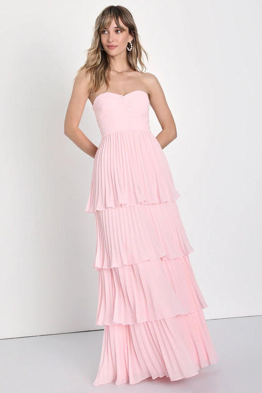 Lile | Elegante Vestito a Strati Plissettati