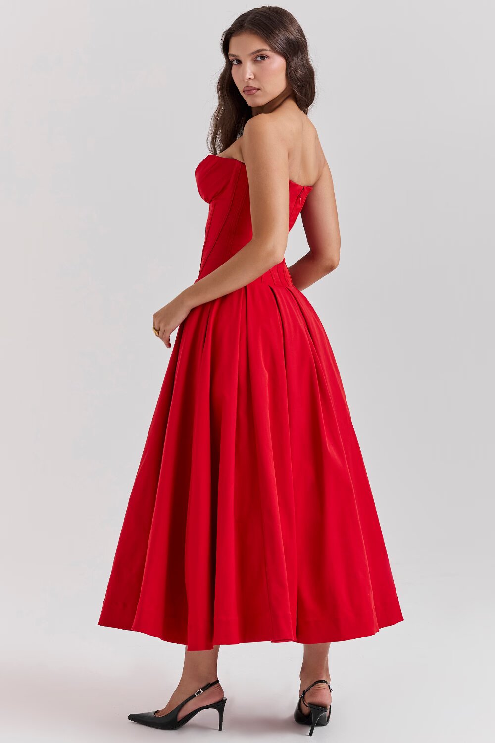Annette | Elegante Vestito Midi stile corsetto