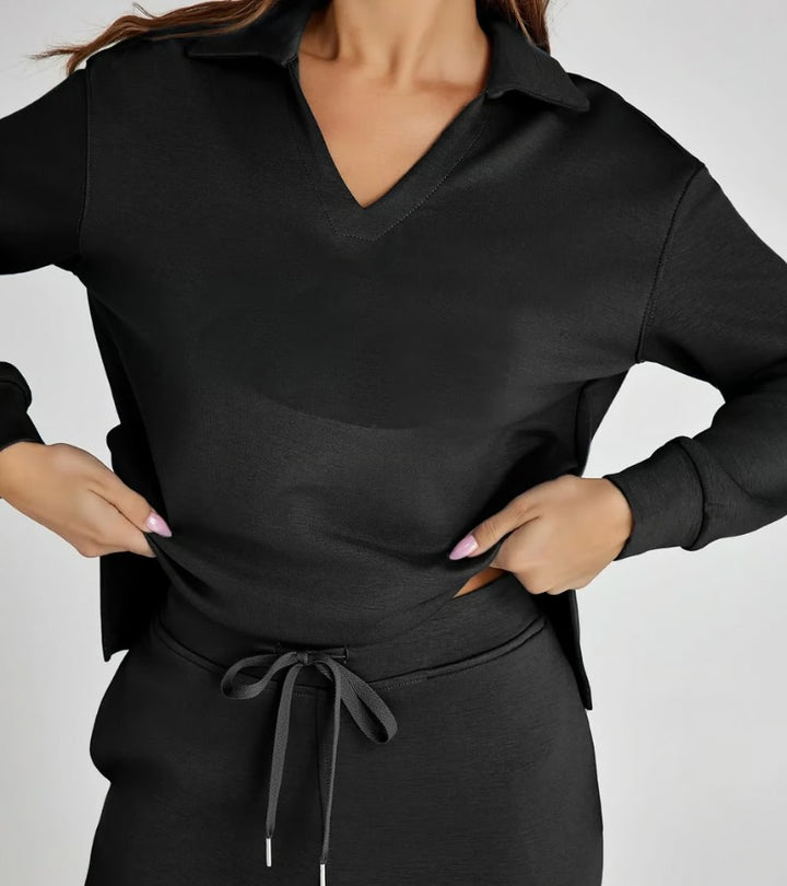 Zulema | Completo di Due Pezzi con Pantaloni Svasati