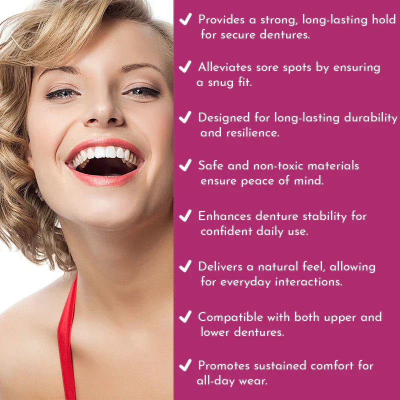 DentaSeal™ | Adesivo per protesi dentarie a lunga durata