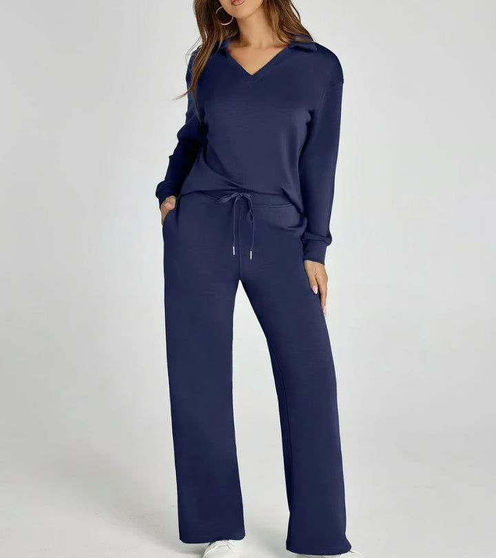 Zulema | Completo di Due Pezzi con Pantaloni Svasati
