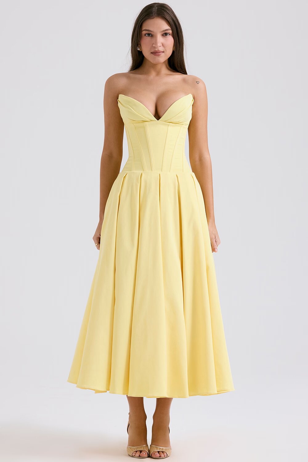 Annette | Elegante Vestito Midi stile corsetto