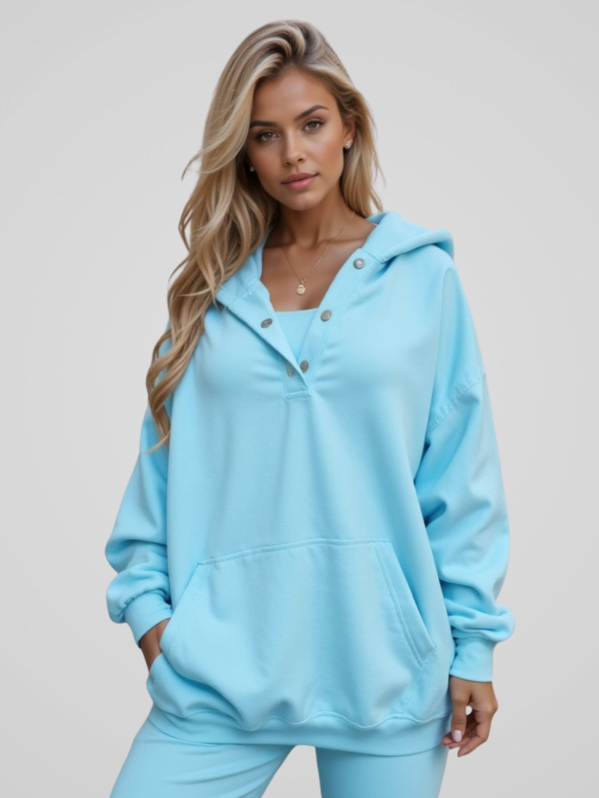 Delilah™ | Felpa con cappuccio oversize a scatto