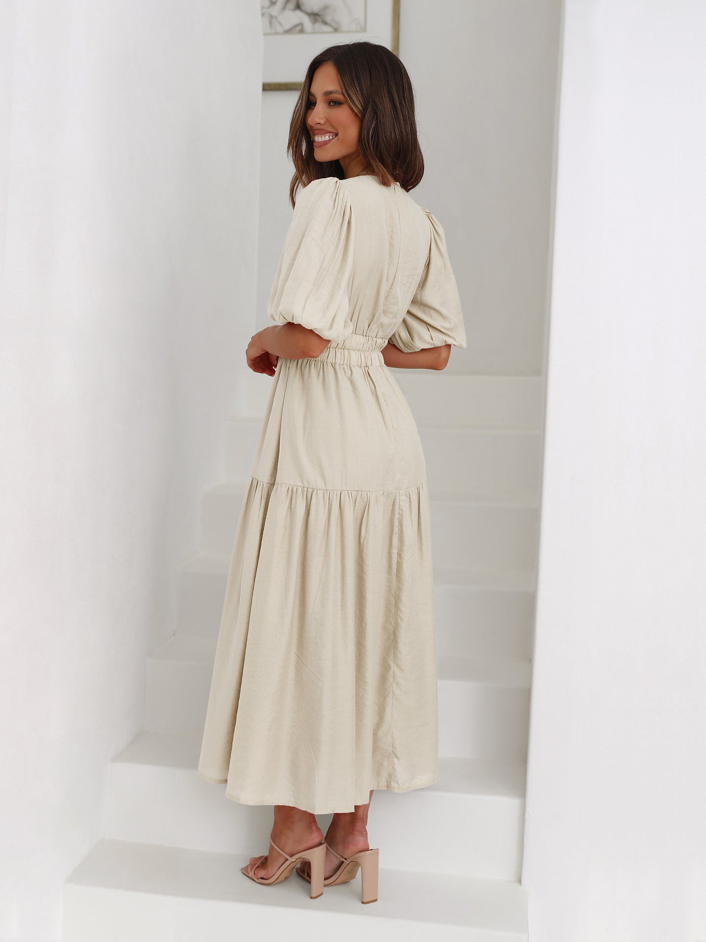 Bethany | Abito con Maniche a Palloncino